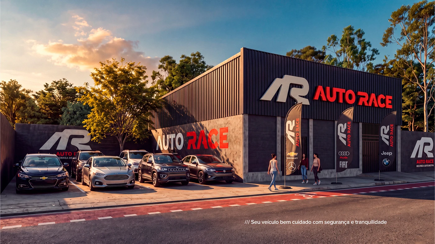 Auto Race · Experiência, performance e segurança em uma nova marca automotiva.